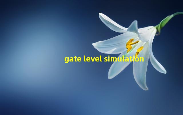 gate level simulation